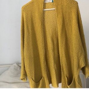 ANTHROPOLOGY Mustard Cardigan